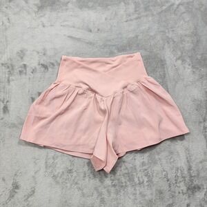 Better / Together Shorts Womens XS Pink Crossover Waist High Rise Lined Athletic